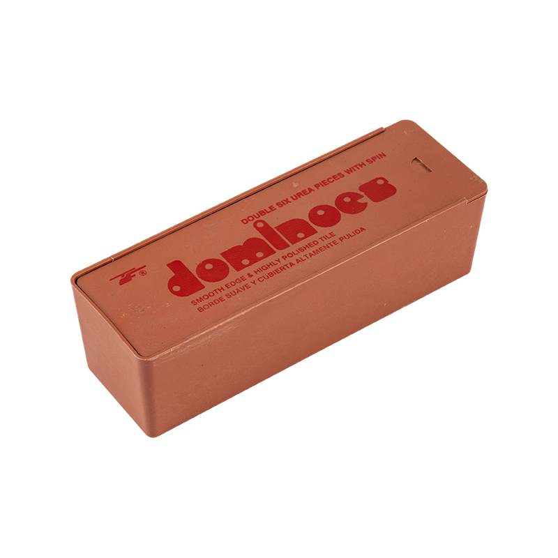 Draagbare plastic dubbele zes dominostenen