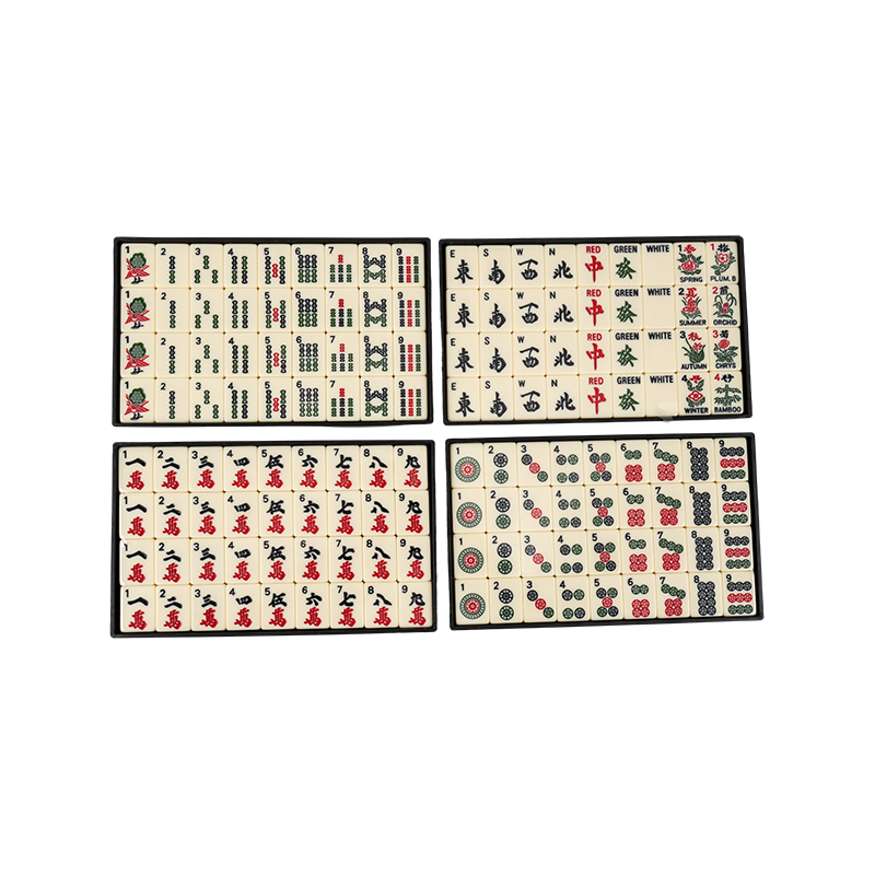 Amerikaanse stijl uit één stuk duwkaart Mahjong Set