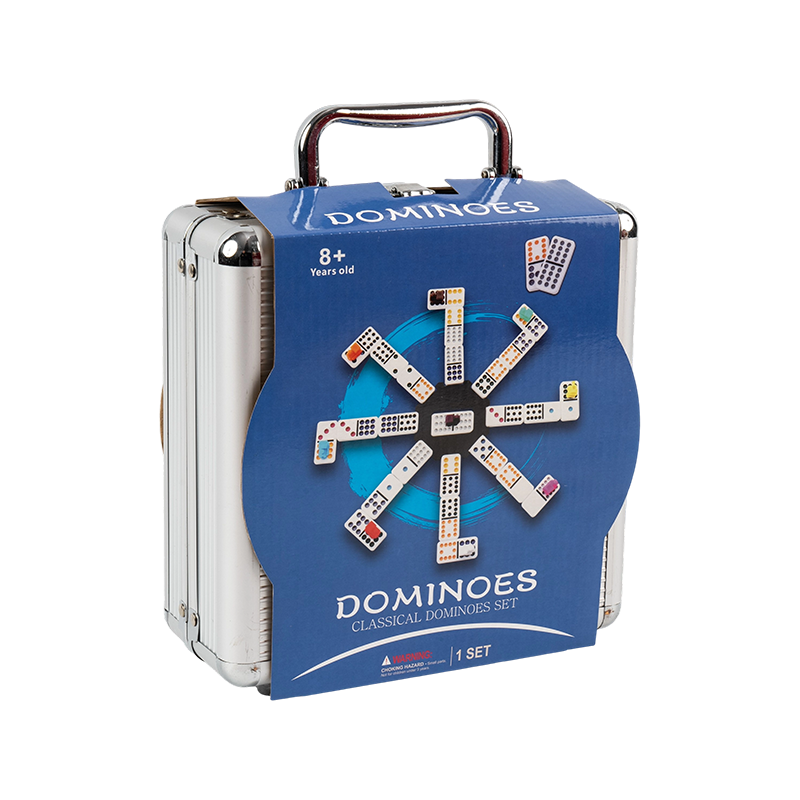 Deluxe editie dubbele twaalf aluminium doos Domino's
