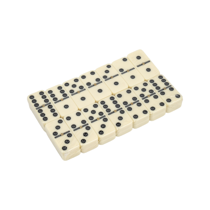 Acryl Plastic Dot Dominoes Table Games Set